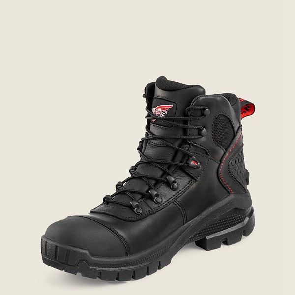 Red Wing Mens Crv™ - 6-inch Waterproof Toe - Safety Boots Black - 5741XKZOS